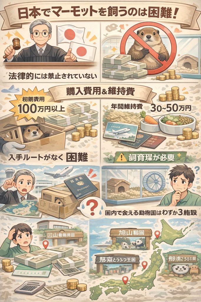 マーモット飼育の難しさと費用