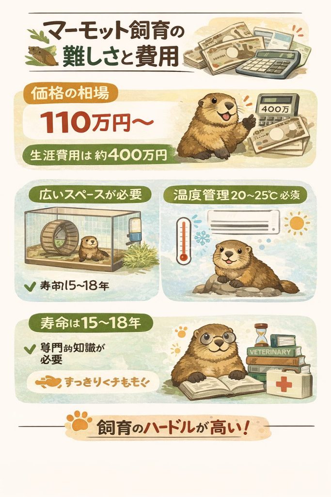 マーモットを家族に迎える前に知るべき