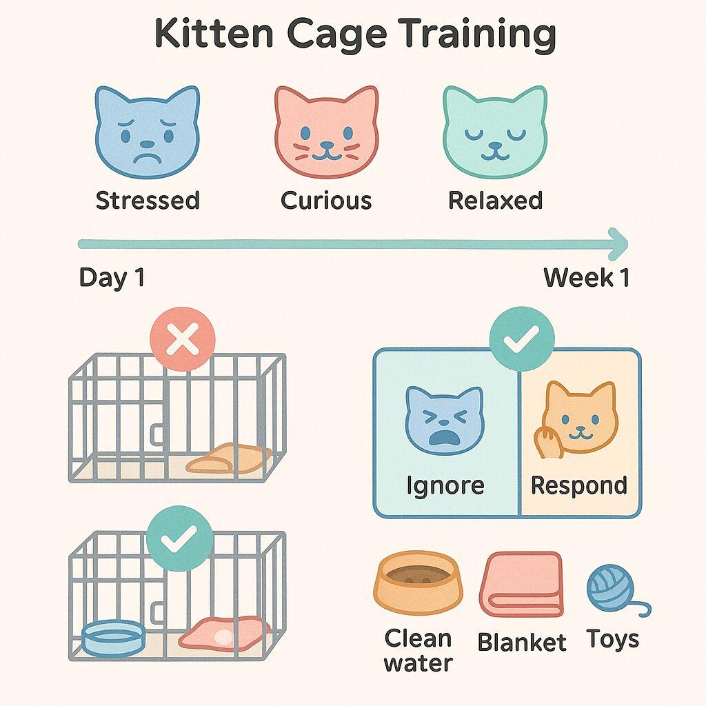 子猫 ケージ出たがる 無視