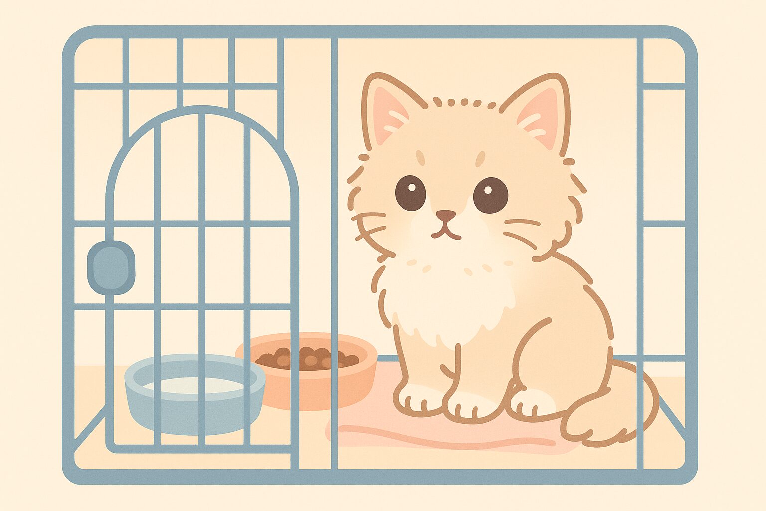 子猫 ケージ出たがる 無視