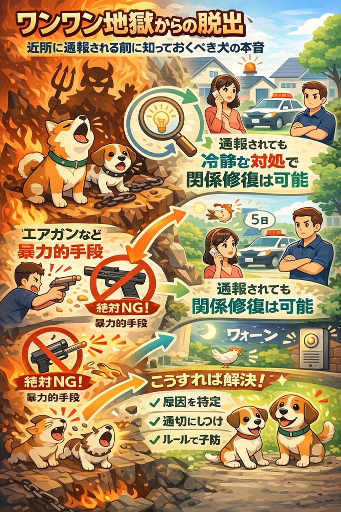 近所に通報される前に知っておくべき犬の本音