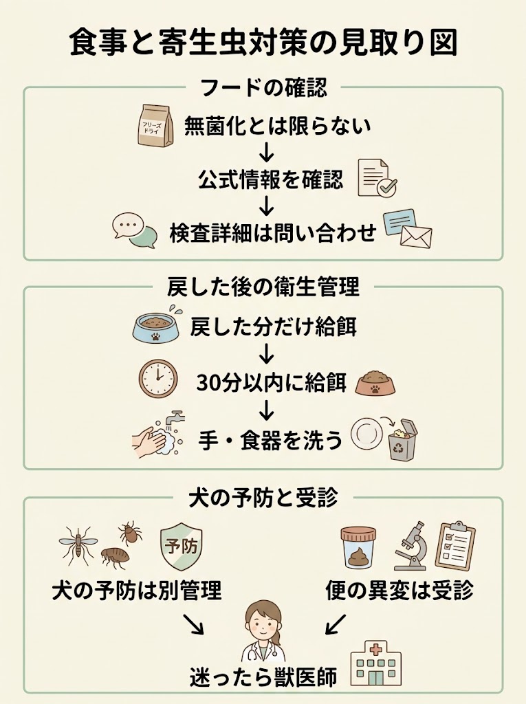 食事と寄生虫対策の見取り図